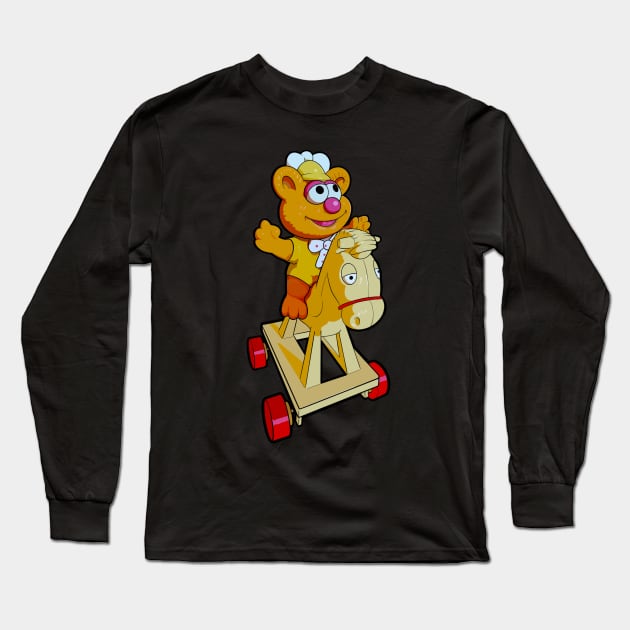 Baby Fozzie 1986 Happy Meal Toy Long Sleeve T-Shirt by Eighties Wild Child